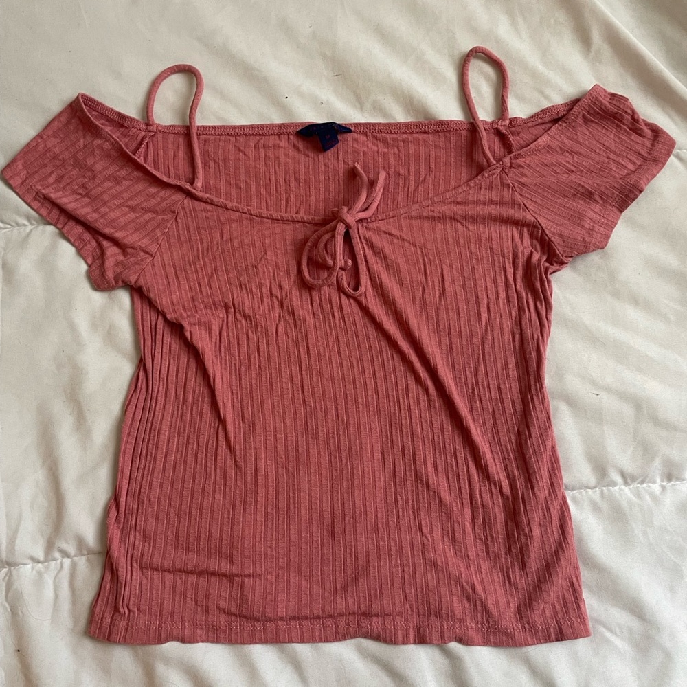 aeropostale pink crop top size M